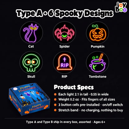 Halloween LED Finger Lights for Kids · 36-Pack