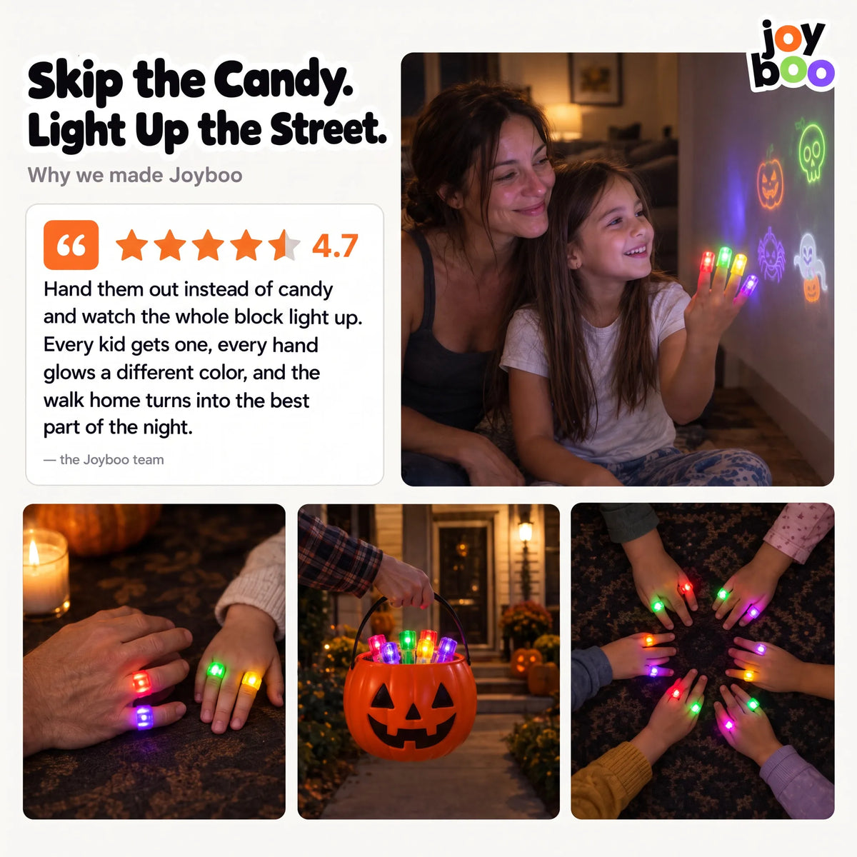 Halloween LED Finger Lights for Kids · 36-Pack